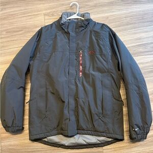 OUTDOOR RESEARCH Men's Black Full Zip Softshell Jacket L